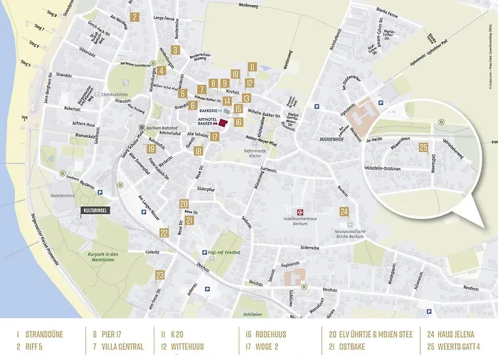 Vier Feriehus Borkum